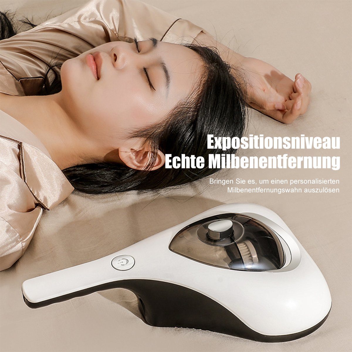 Hikeren Matratzenreinigungsgerät Matratzenreinigungsgerät Milben-Handstaubsauger mit UV-C Sterilisation, Milbenentferner, UV-Milbenentferner