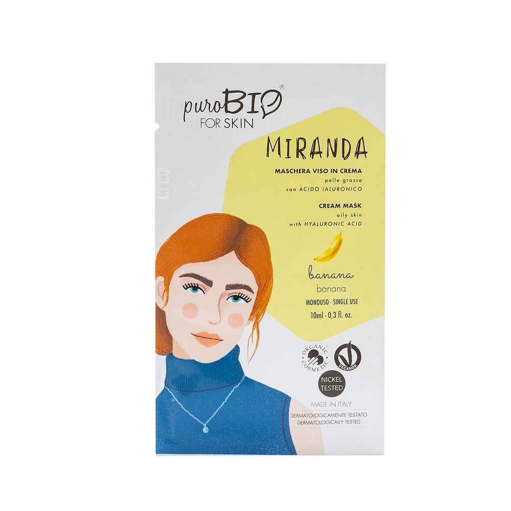 Purobio MIRANDA - Masque crème Peau grasse ou mixte - BANANE