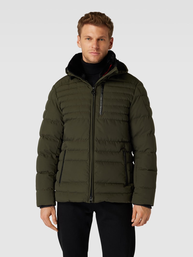 Funktionsjacke mit Kapuze Modell 'POLAR' in olivgrün
