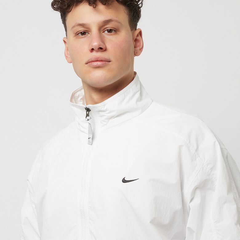 NIKE Solo Swoosh Woven Track Jacket Plain white/black