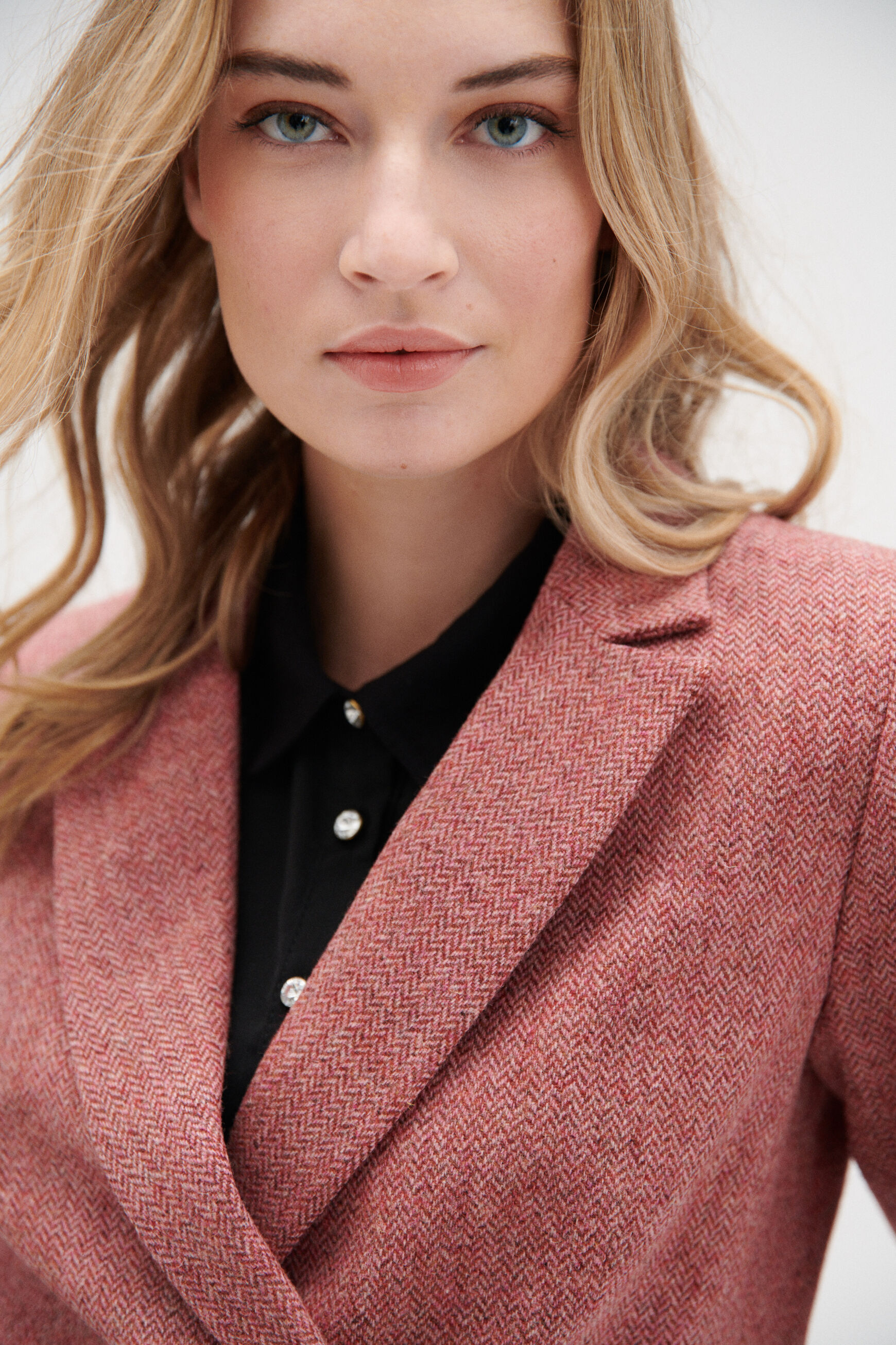 Blazer yelena rose clair femme