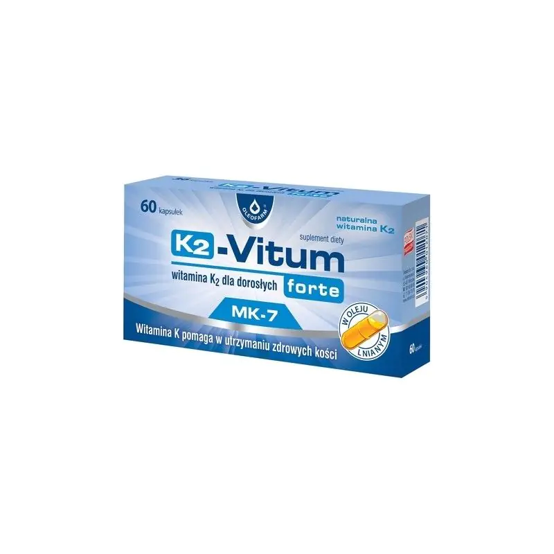 K2-Vitum forte, kapsule s vitaminom K2MK-7 za odrasle