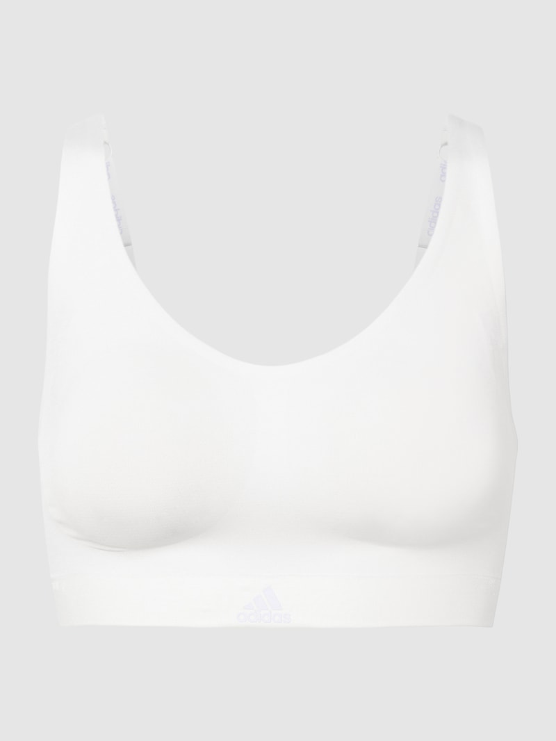 Bustier mit Label-Print Modell 'Naked' in hellgrau