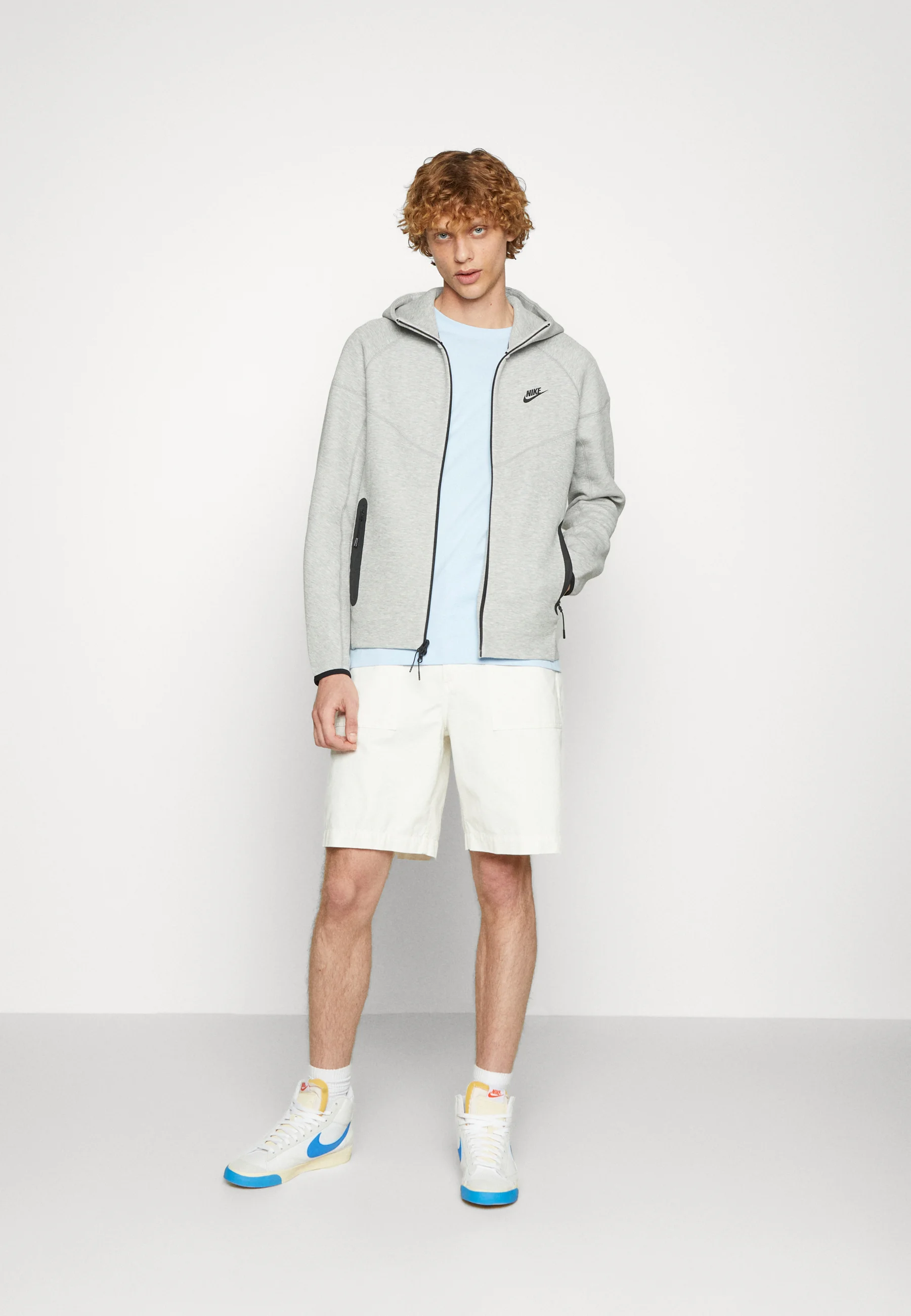 Sudadera Nike Sportswear con cremallera - gris jaspeado/negro