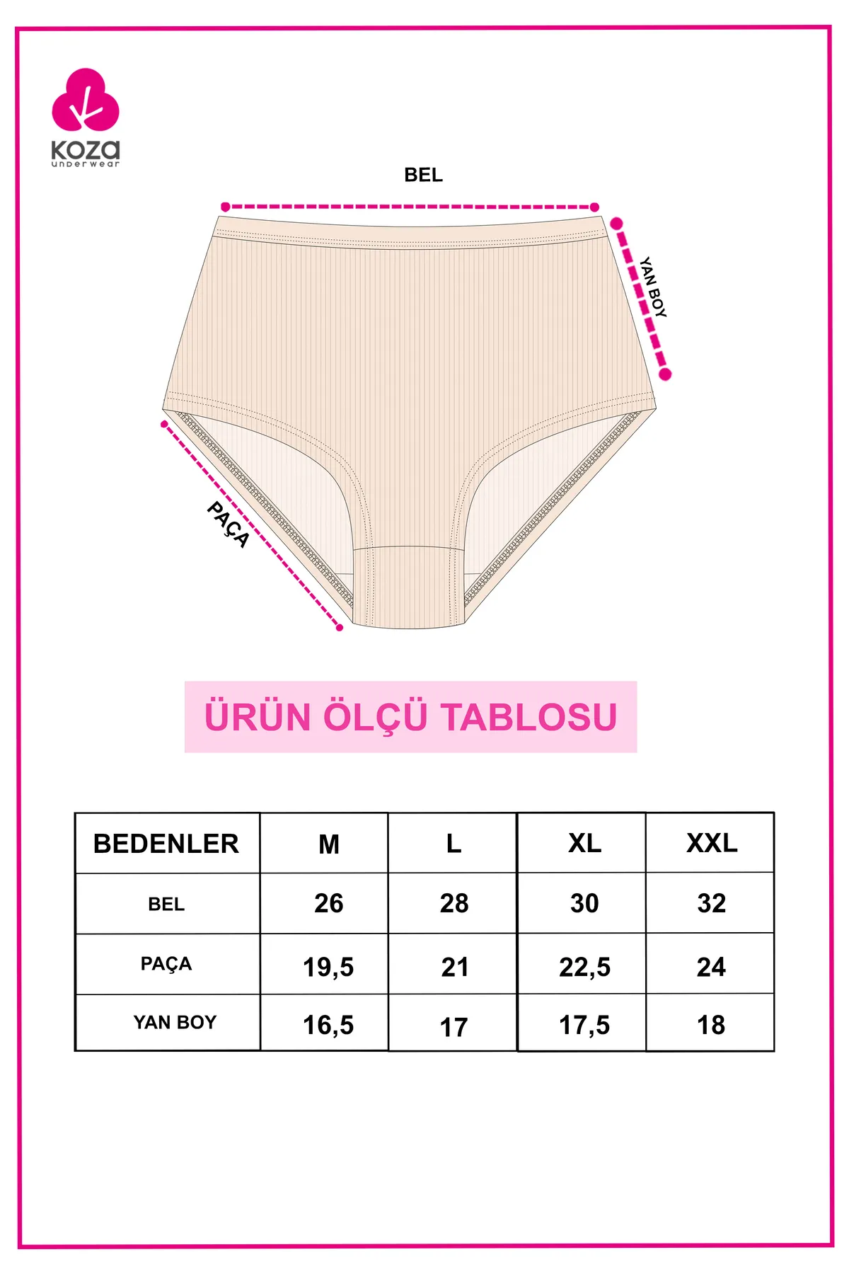 koza iç giyim  Unterhosen - Schwarz - Unifarben