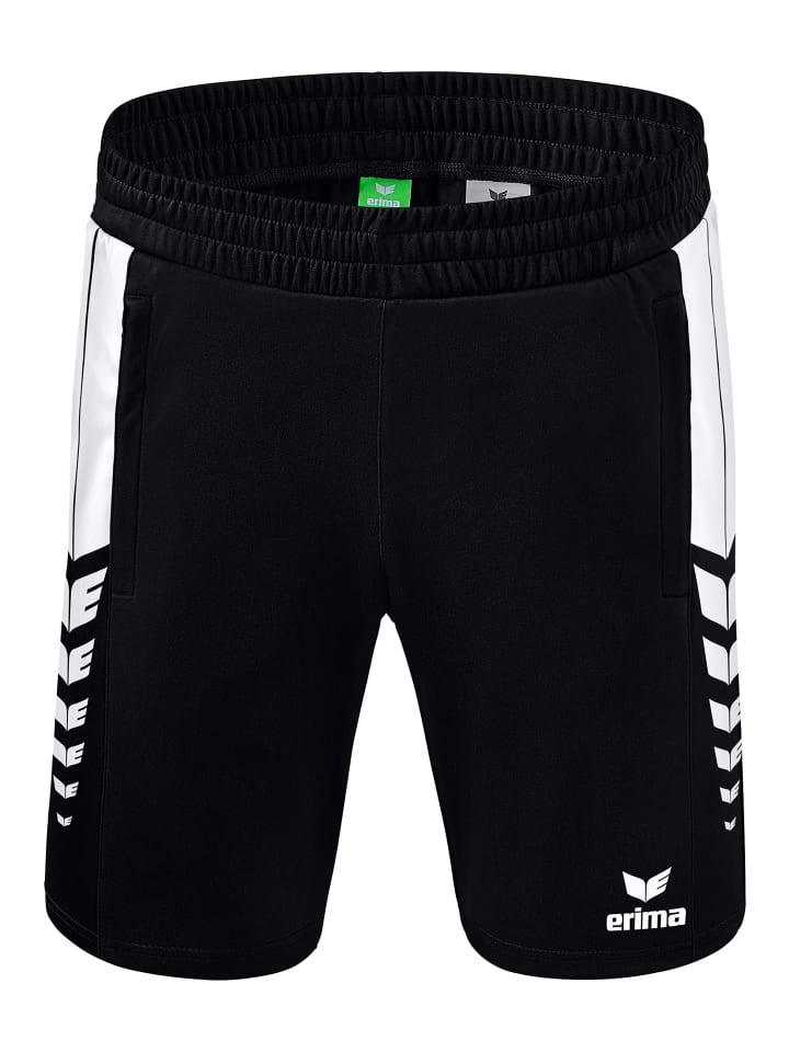 erima Six Wings Shorts in schwarz/weiss günstig kaufen