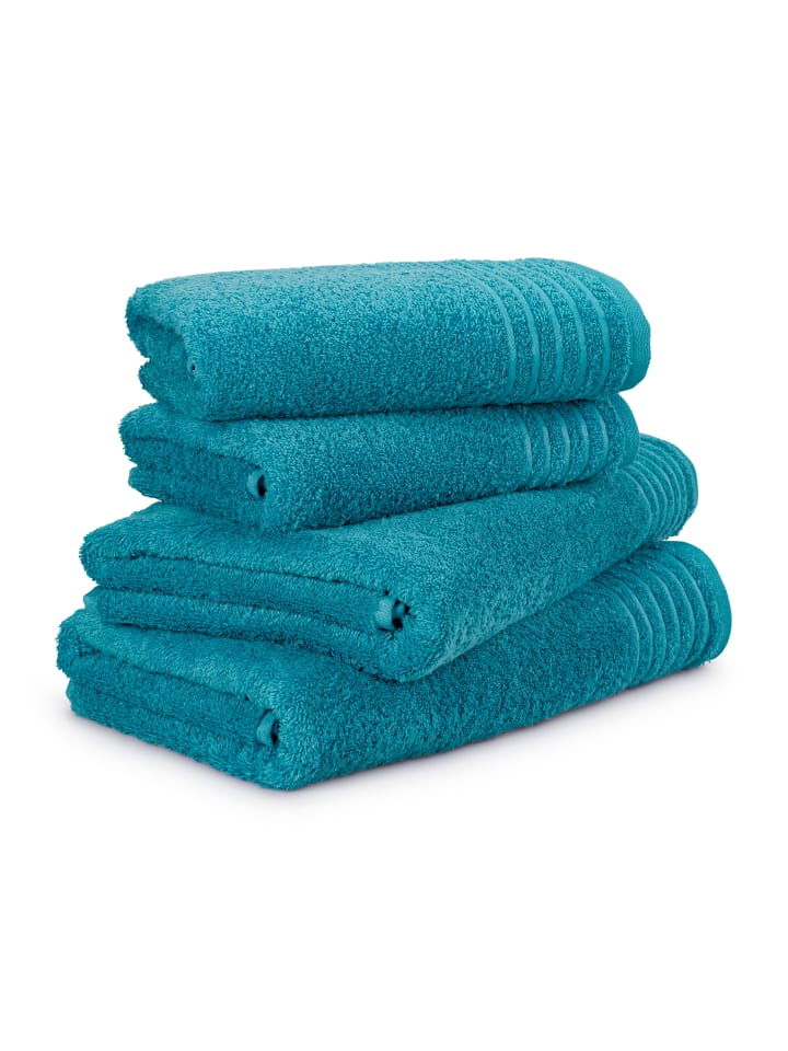 Möve Handtuchset New Classic 4-TLG in lagoon günstig kaufen onesize