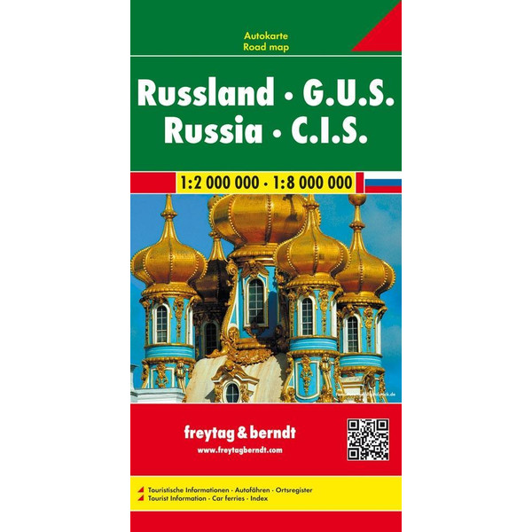 Russland GUS 1 : 2 000 000 / 1 : 8 000 000 - Straßenkarte