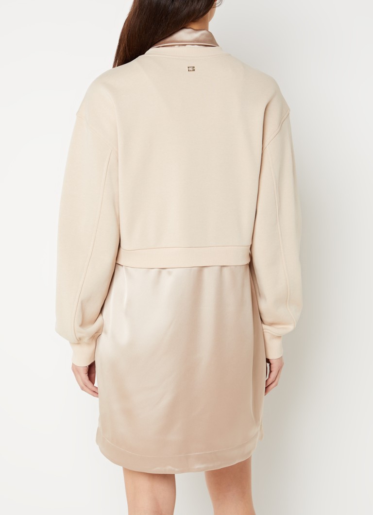 Vestido corto de punto NIKKIE Bauru con inserción de satén