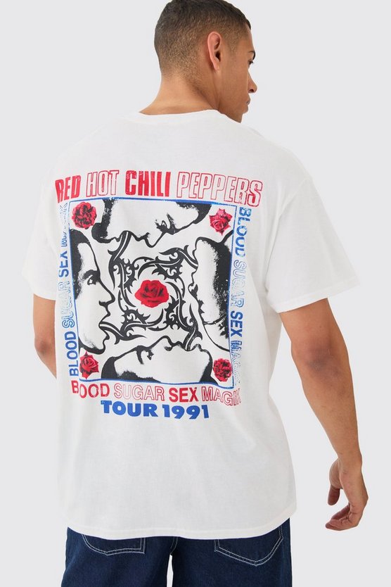 Oversize T-Shirt mit lizenziertem Red Hot Chili Peppers Print