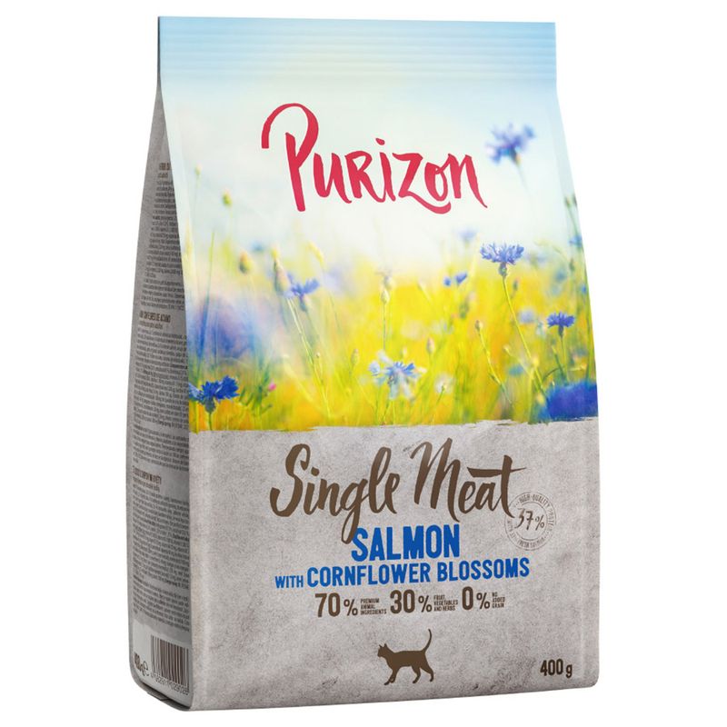 Purizon Single Meat Lachs mit Kornblumenblüten