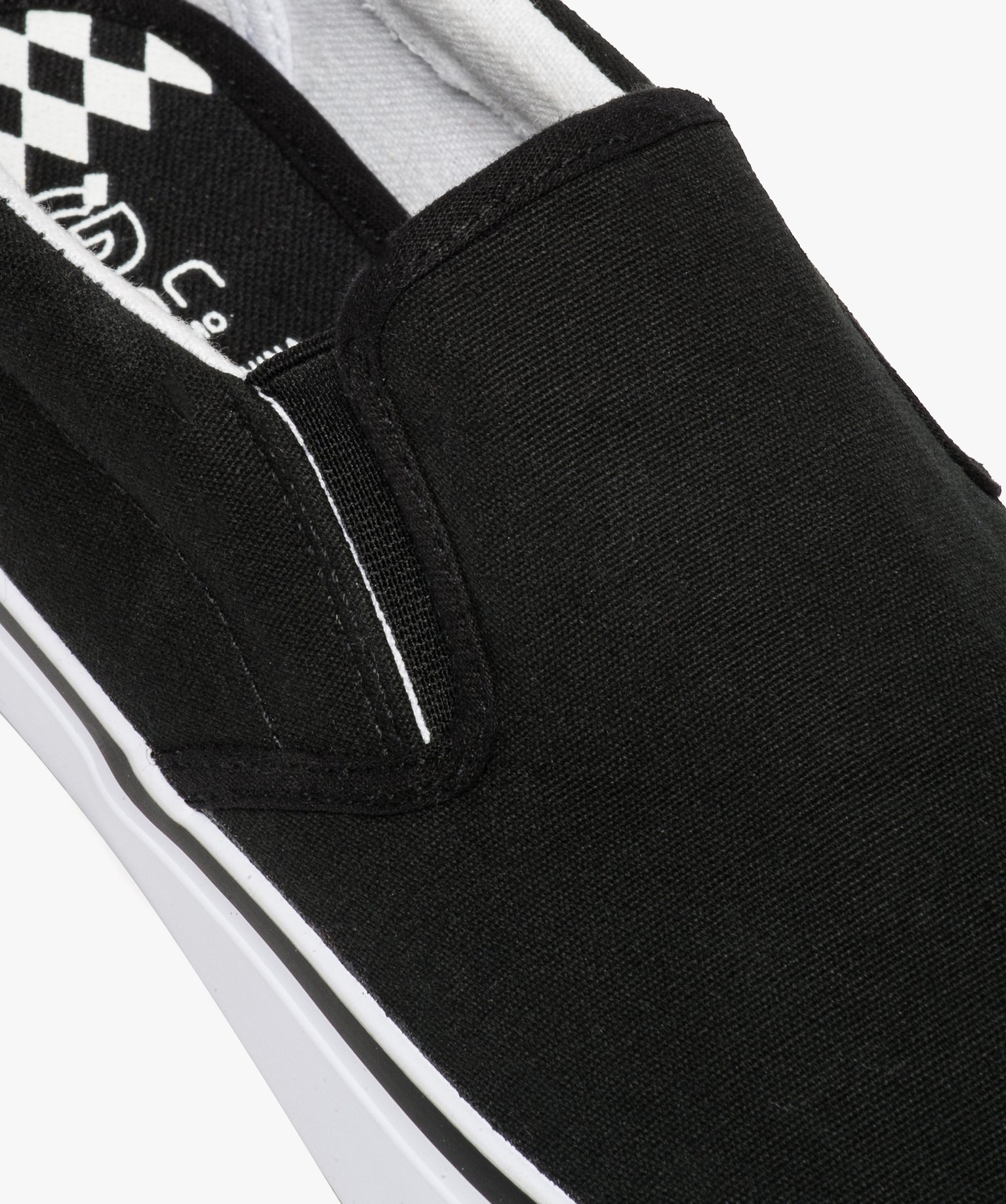 Tennis homme en toile faon slippers à élastiques noir | GEMO