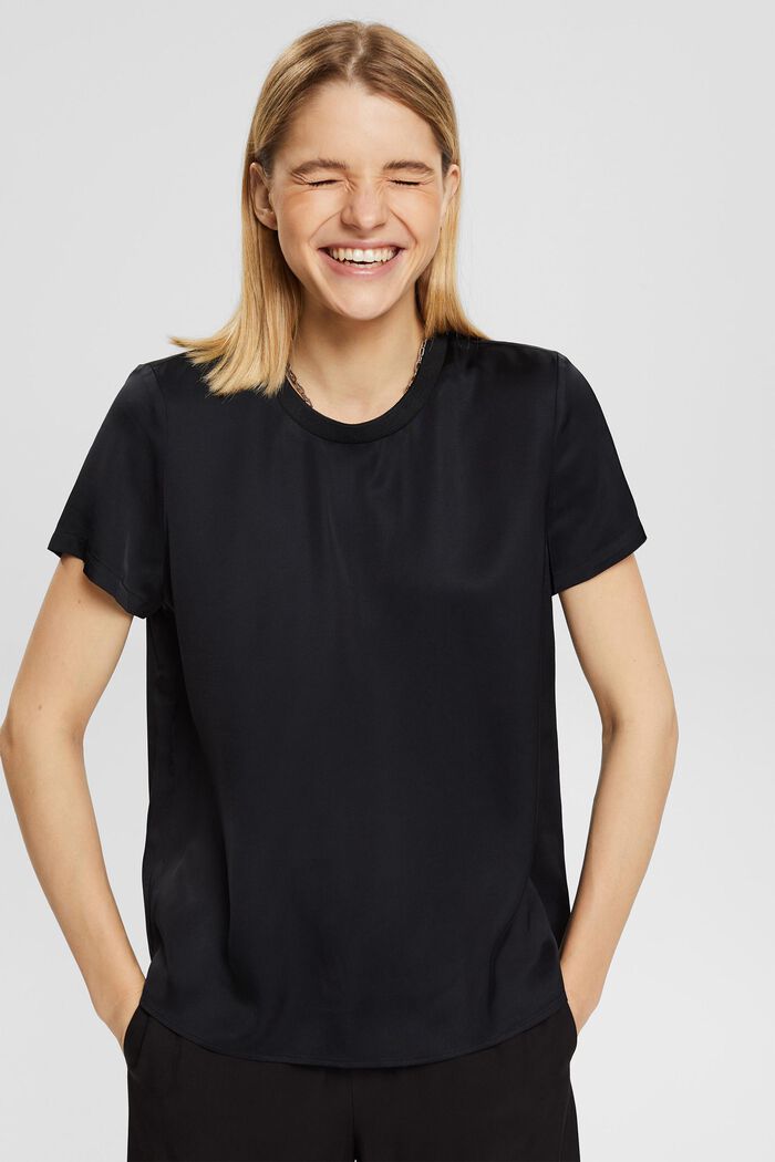 Satinbluse, LENZING™ ECOVERO™