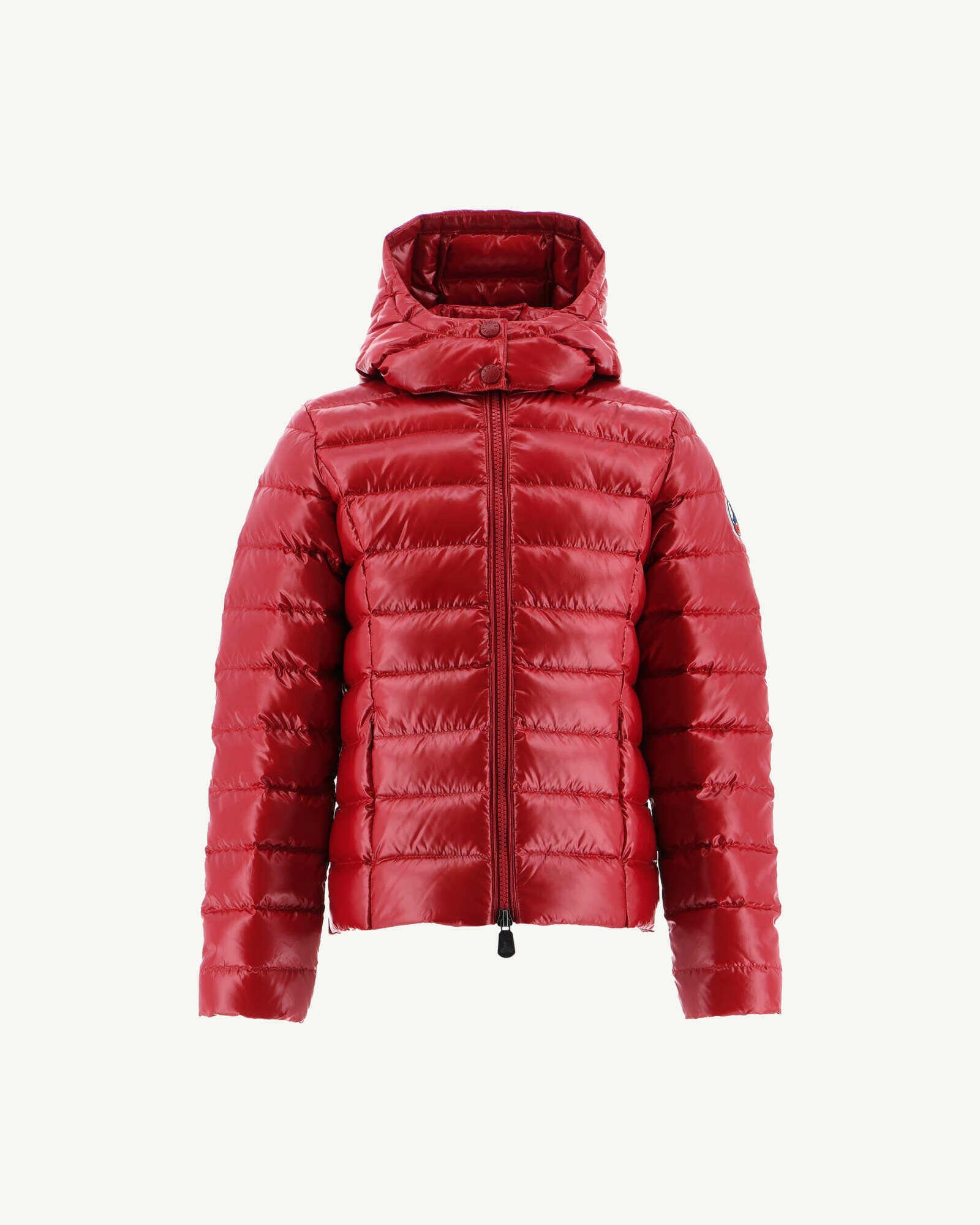Doudoune laquée à capuche enfant Grand Froid Rouge Opale