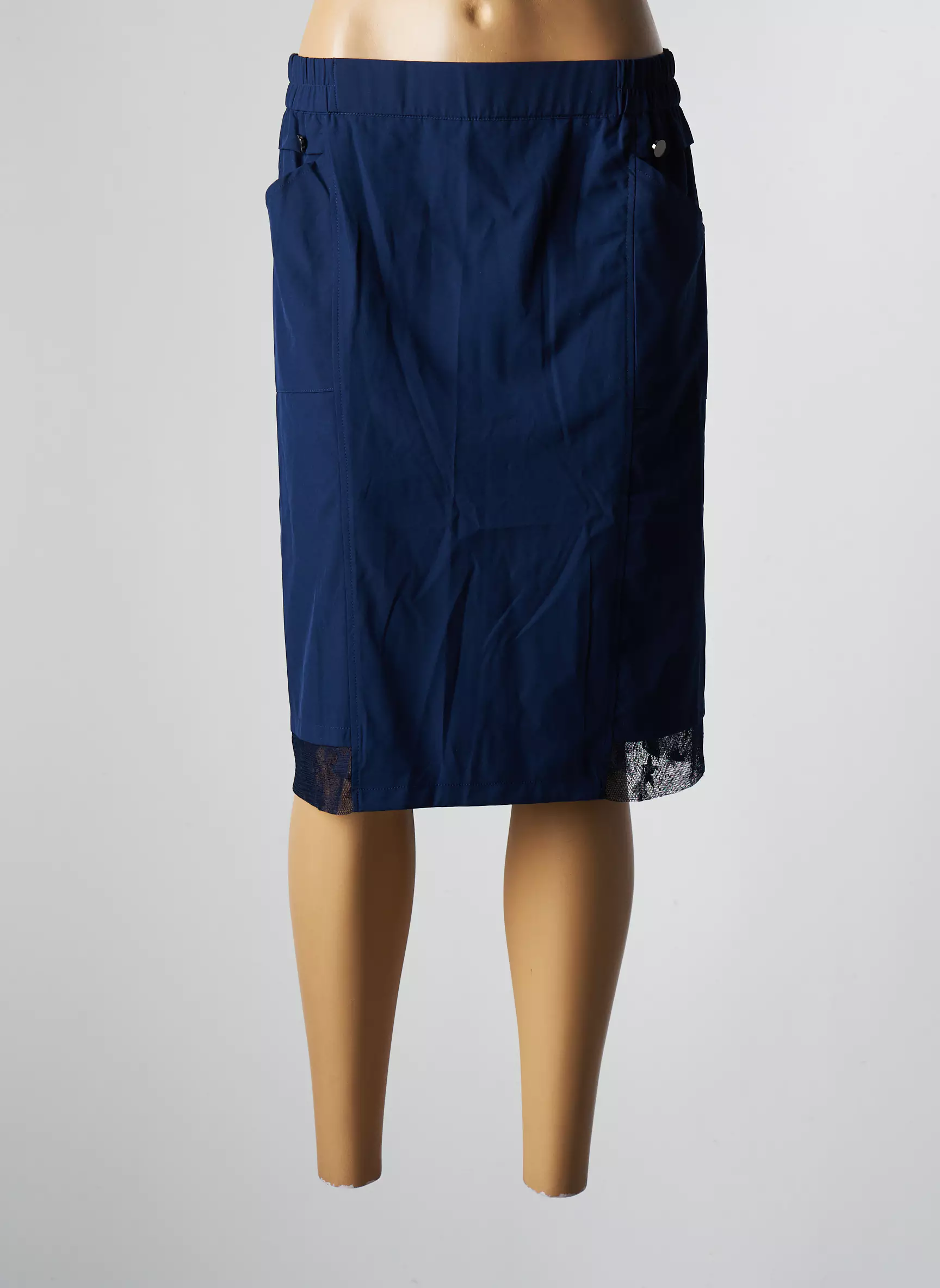Griffon Jupes Mi Longues Femme couleur bleu