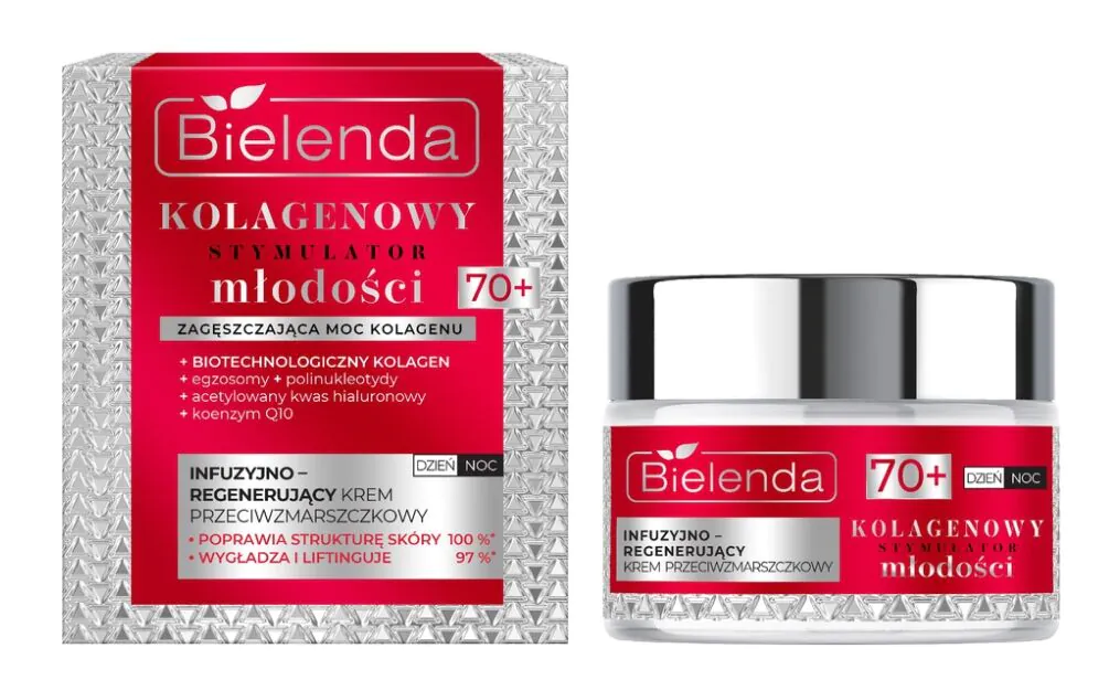 „Bielenda Collagen Youth Stimulator“ infuzinis-regeneruojantis kremas dienai/nakčiai 70+
