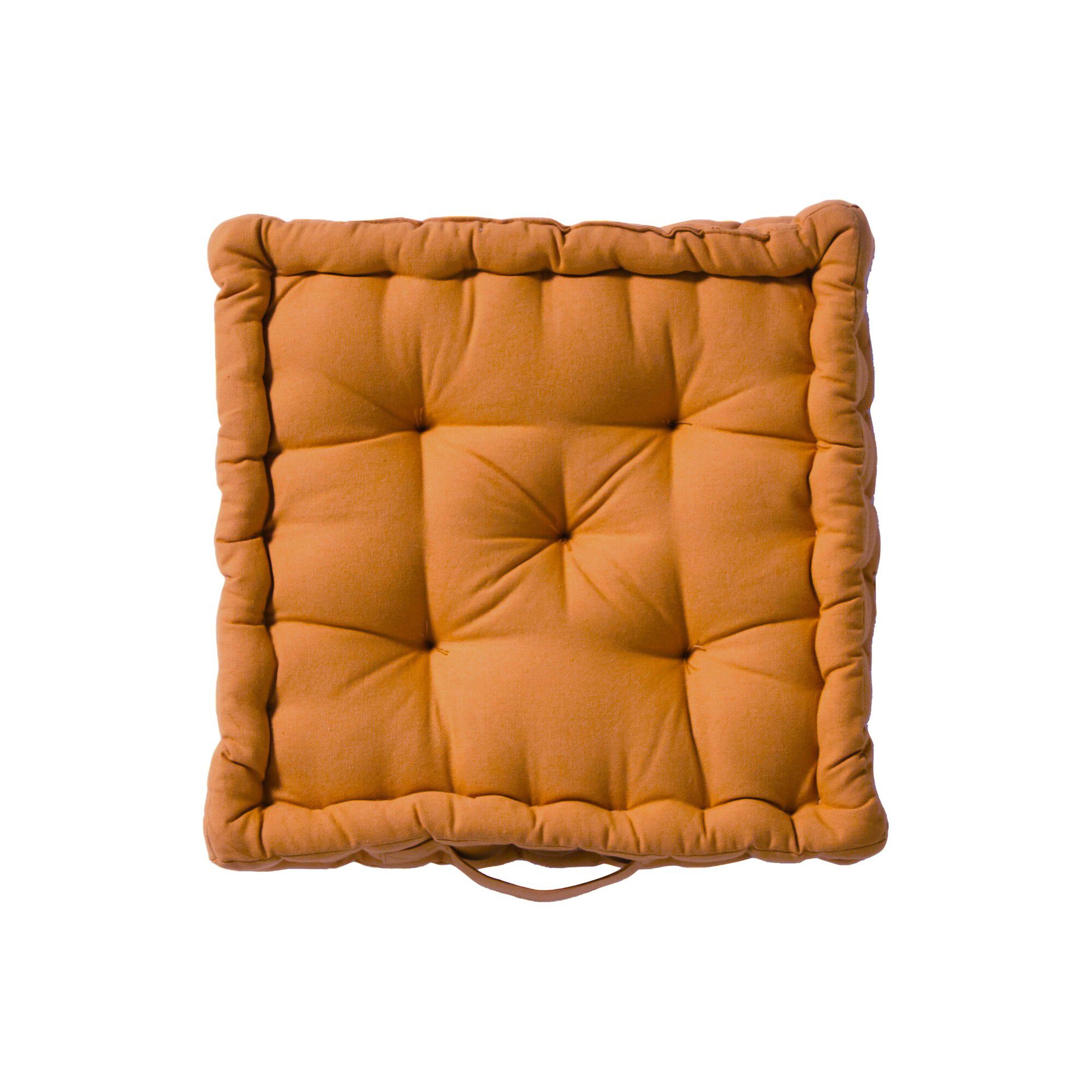 Coussin de sol uni coton