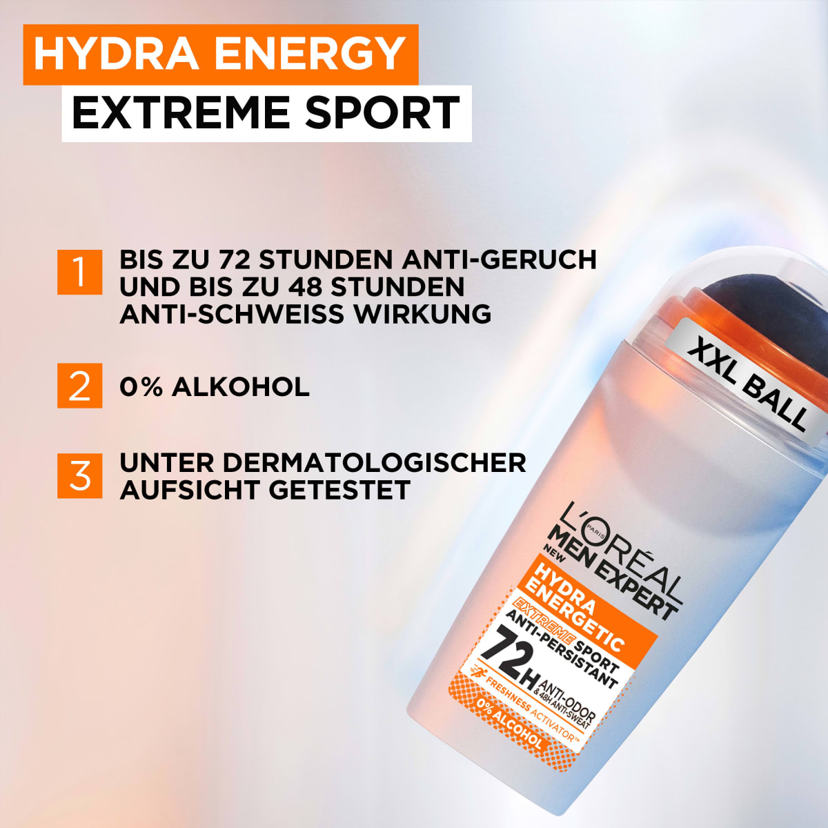 Antitranspirant Deo Roll-on Hydra Energy, Extreme Sport, 50 ml