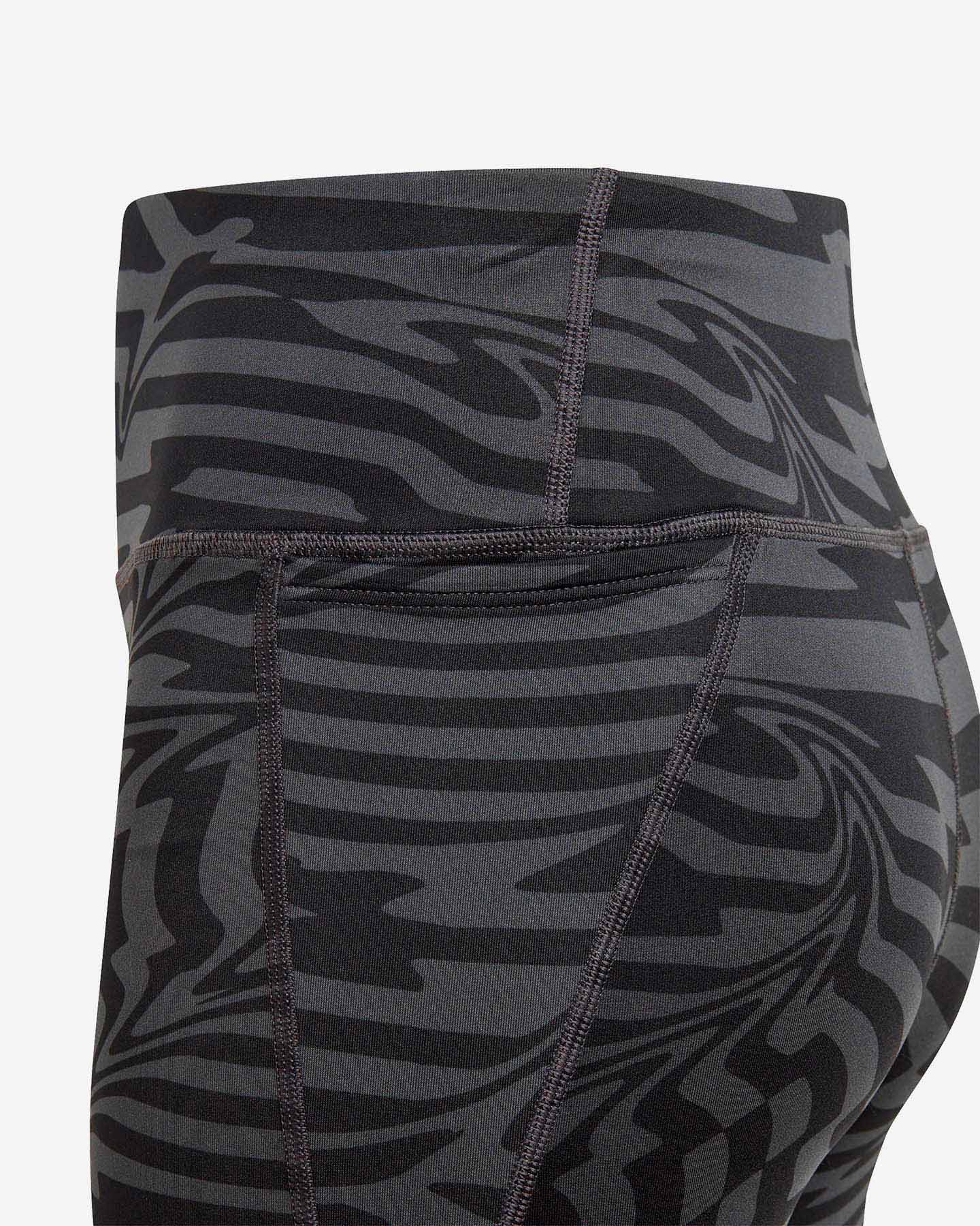 Leginsy Adidas All Over Zebra Jr IJ9534