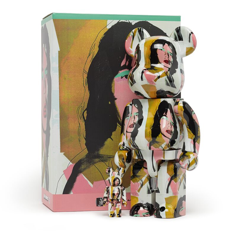 Medicom Bearbrick Andy Warhol Mick Jagger 100%&400% multicolor