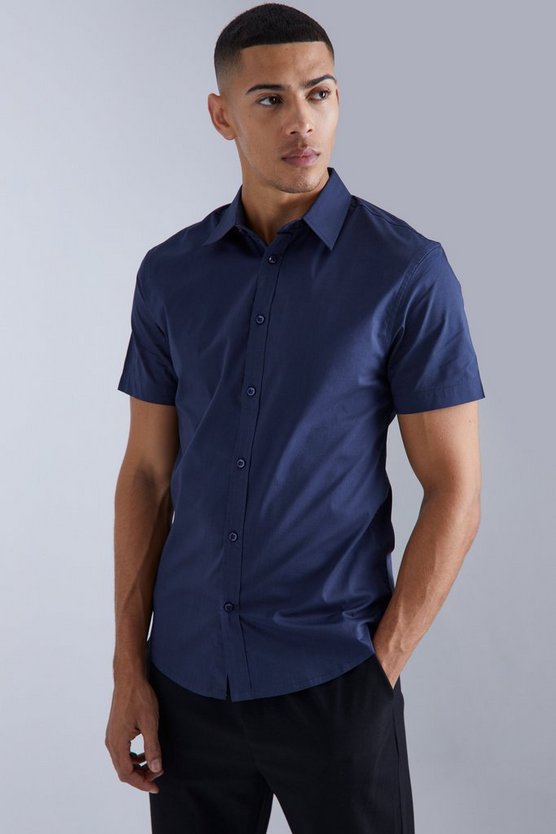 Kurzärmliges Slim-Fit Hemd
