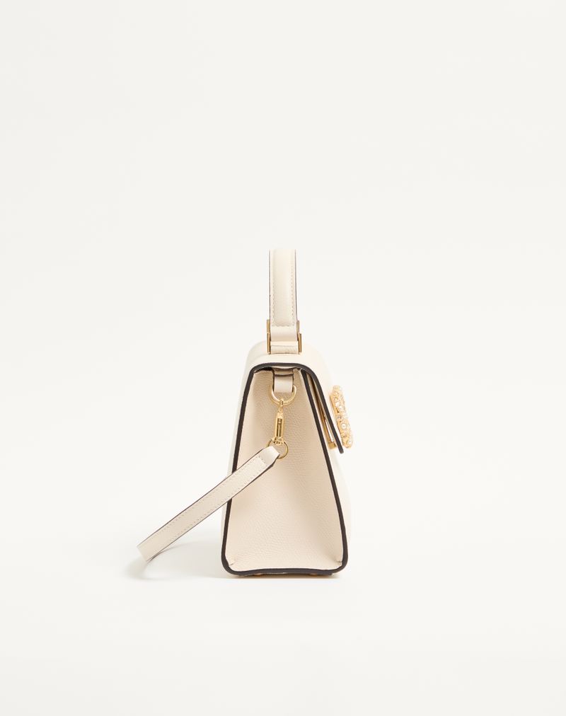 Sac à main Valentino Garavani Vsling petit modèle en cuir de veau grainé avec logo bijou