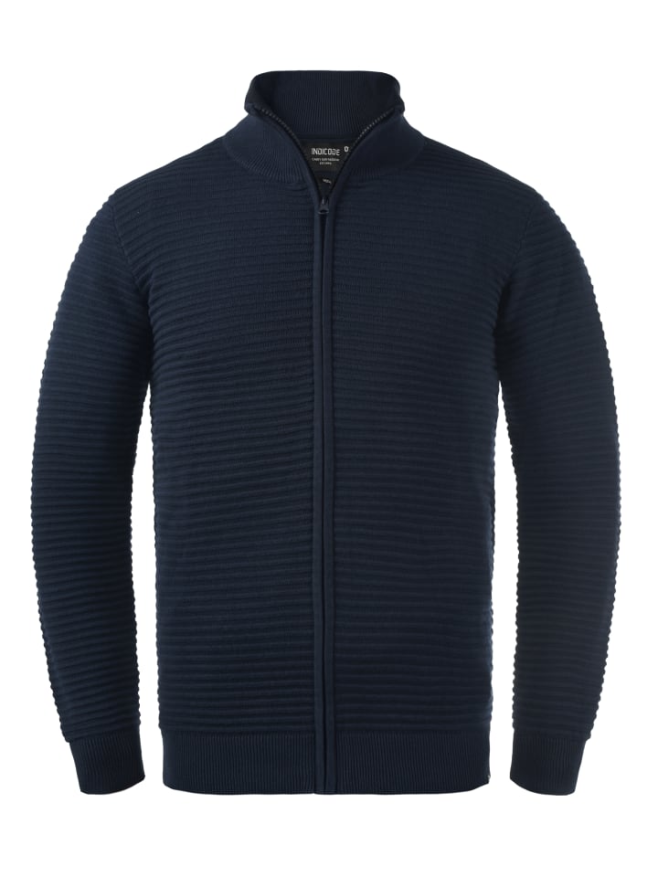 INDICODE Cardigan IDArctic 35426MM Strickjacke aus Feinstrick in dunkelblau günstig kaufen