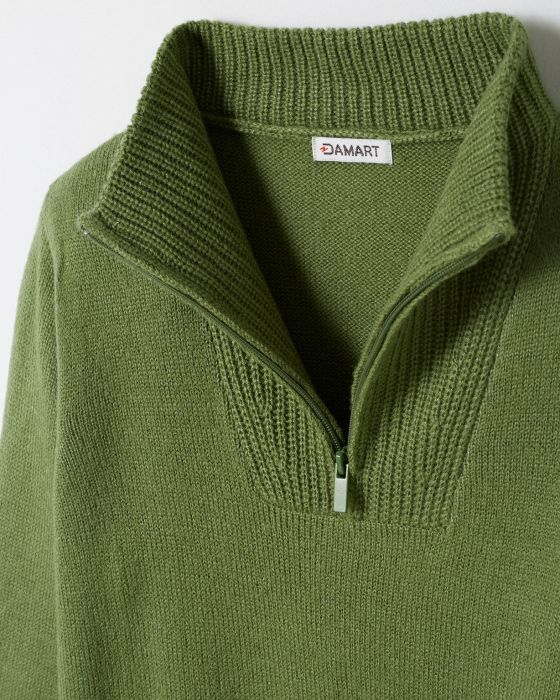 Pull col camionneur zippé