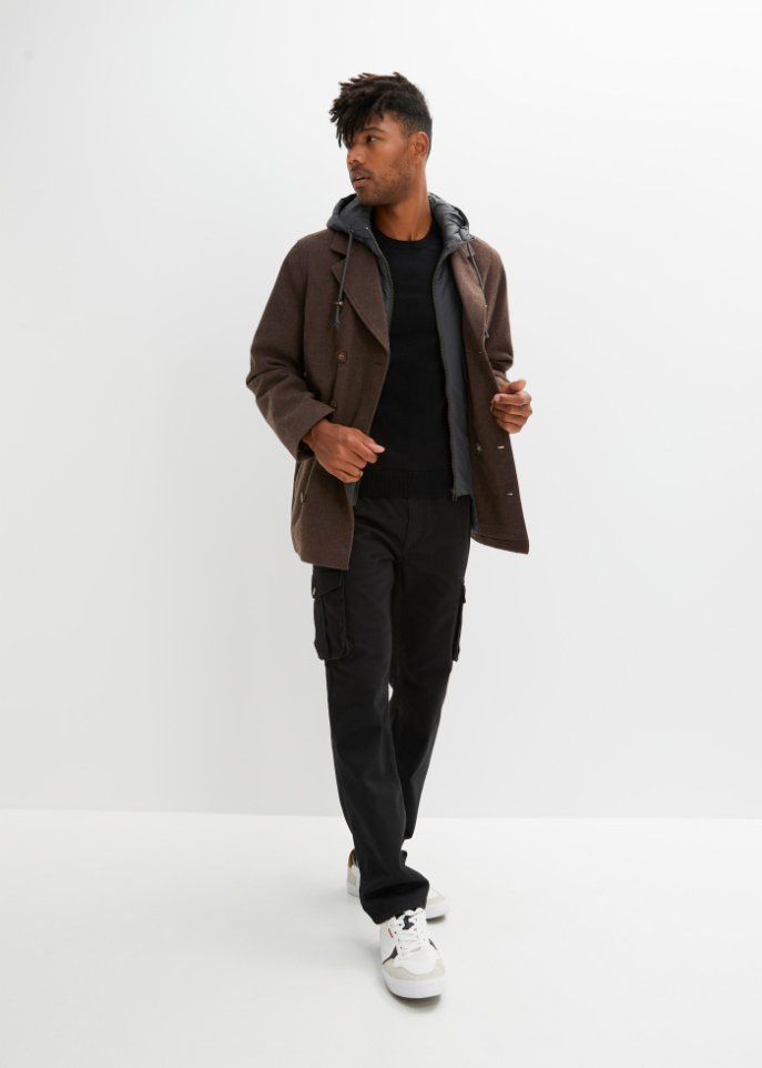Winter-Cabanjacke 2 in 1 Optik
