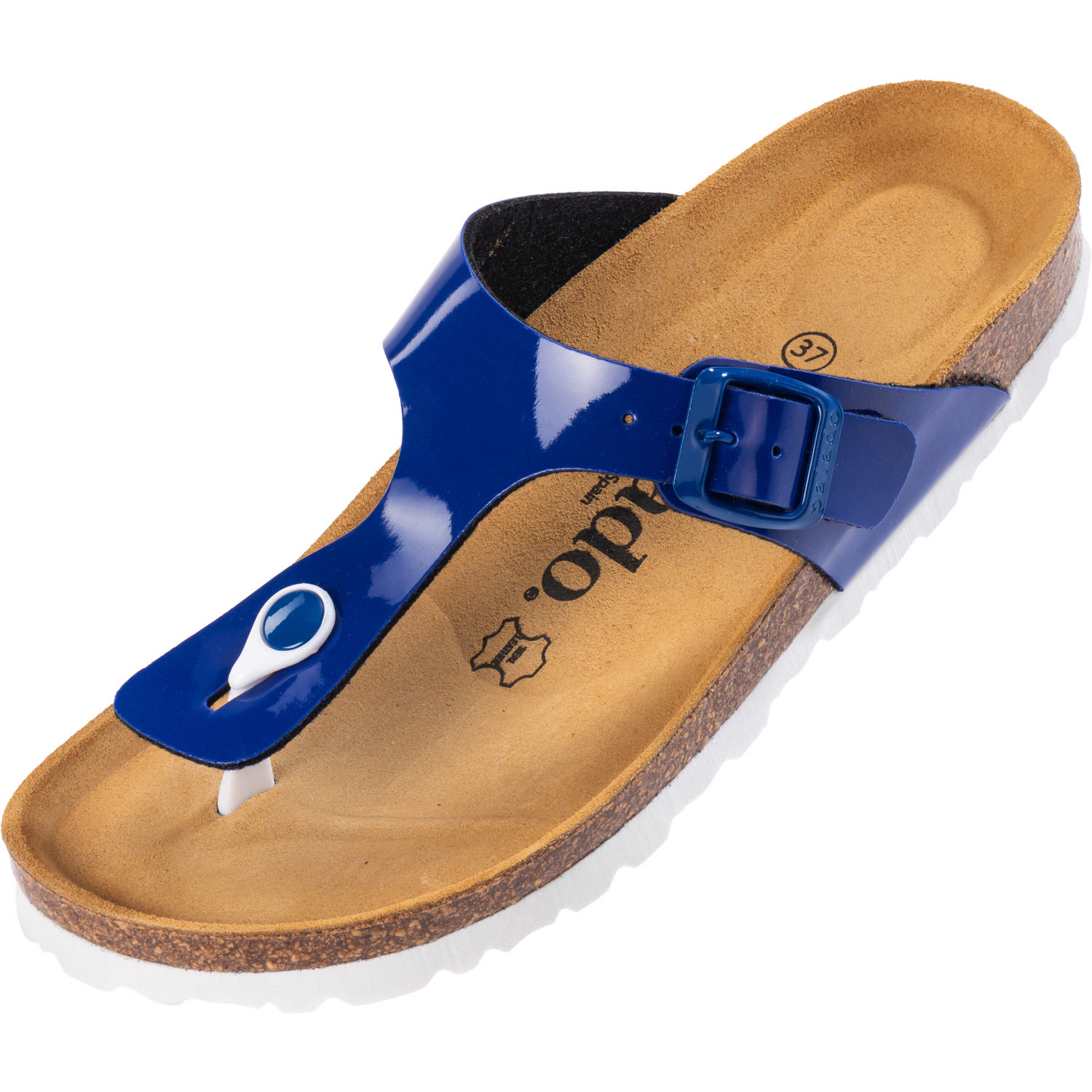 Palado Kos Lack, Zehentrenner, Damen, Blau