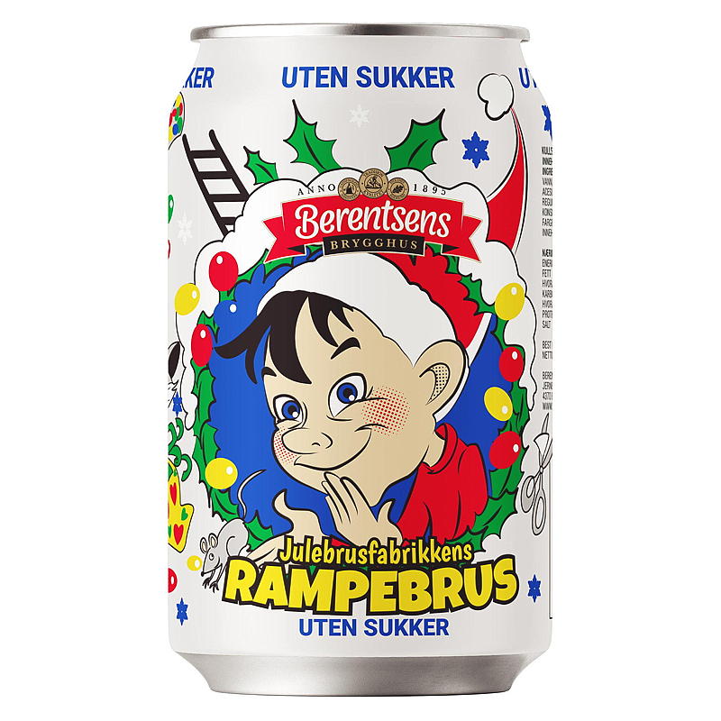 Julebrus m/sukker 0,33 l Rampebrus