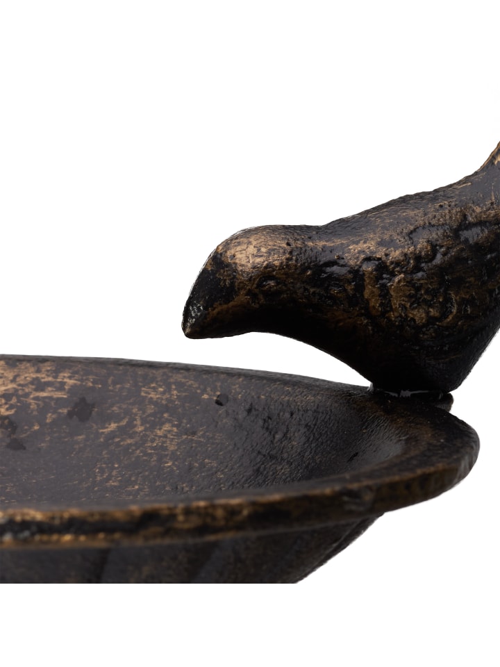 relaxdays Vogeltränke in Bronze - (B)28x (H)24 x (T)14 cm günstig kaufen onesize