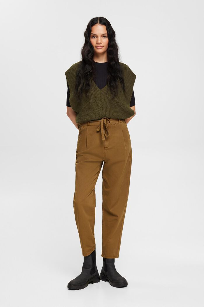 Ärmelloser Pullover aus Wollmix