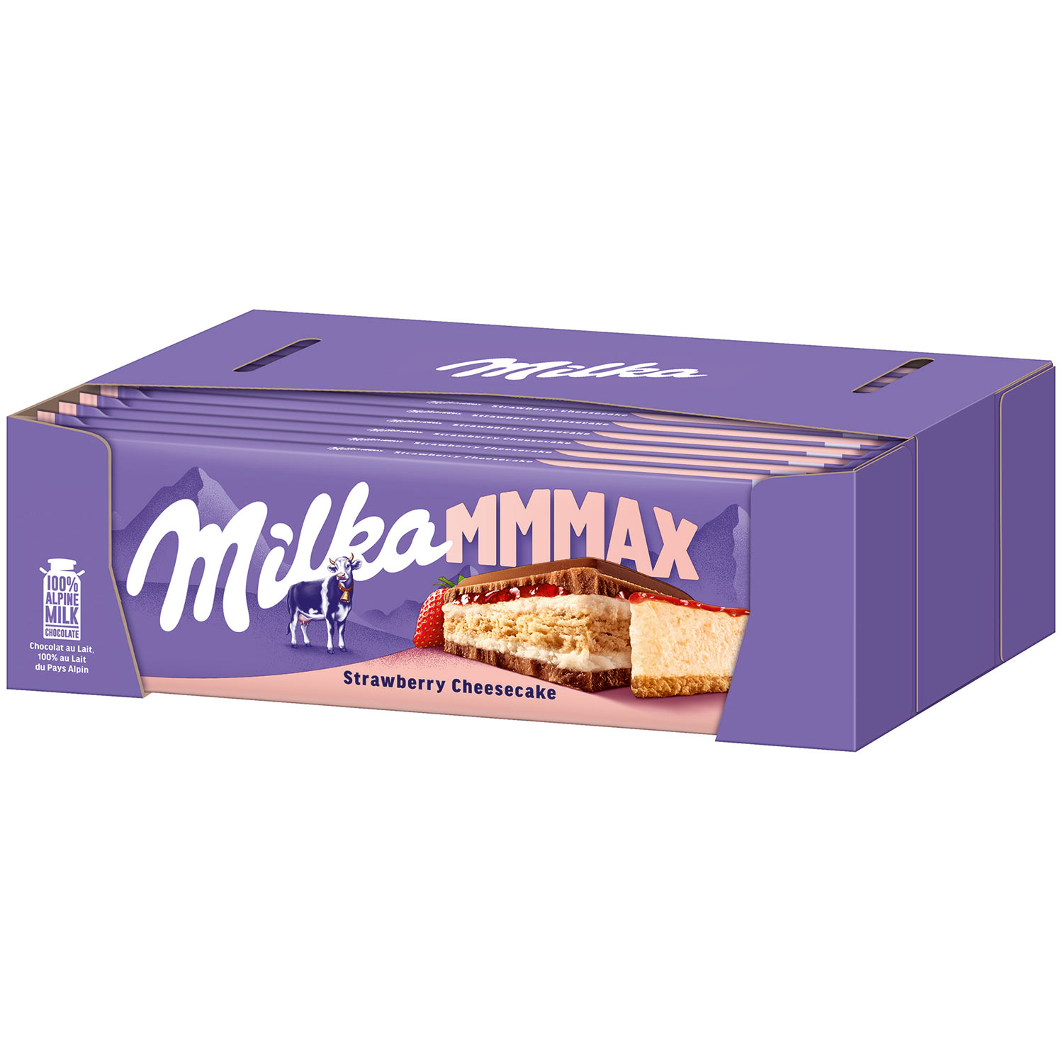 Milka Mmmax Strawberry Cheesecake 300g
