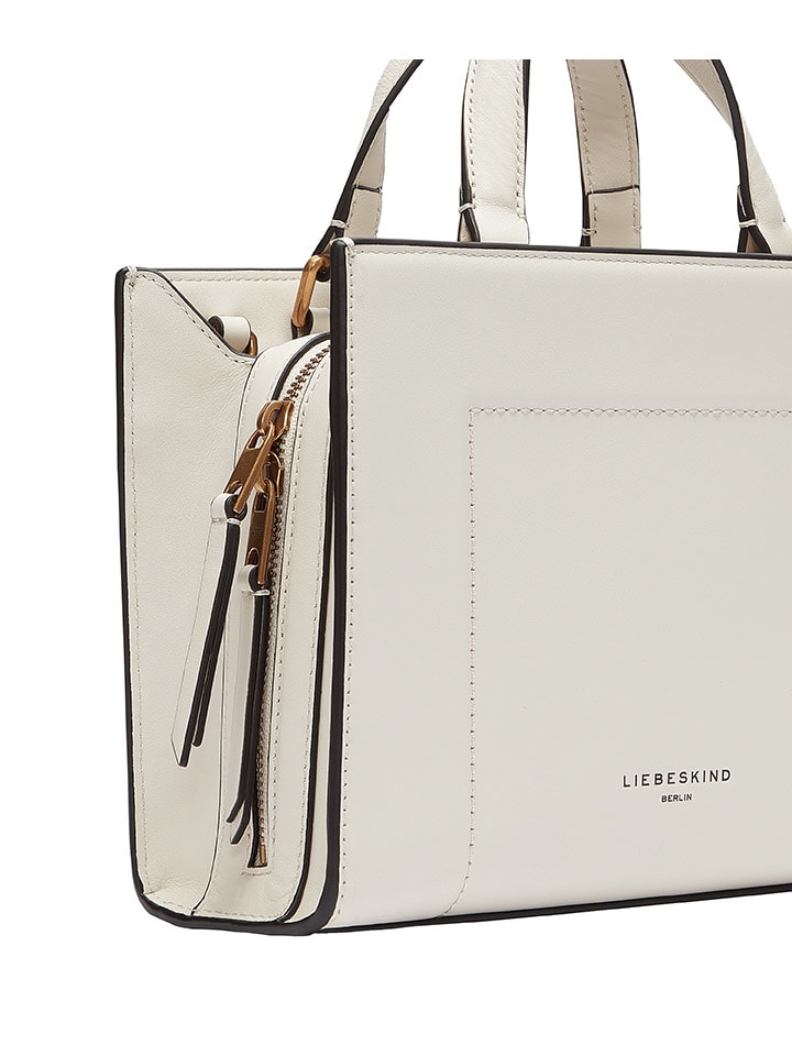 LIEBESKIND BERLIN Leder-Henkeltasche in Creme - (B)24 x (H)17,5 x (T)9,5 cm günstig kaufen onesize