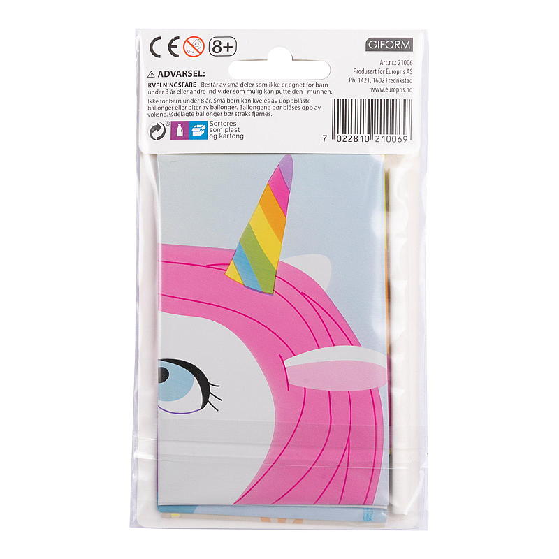 Giform Folieballong 45 cm Unicorn