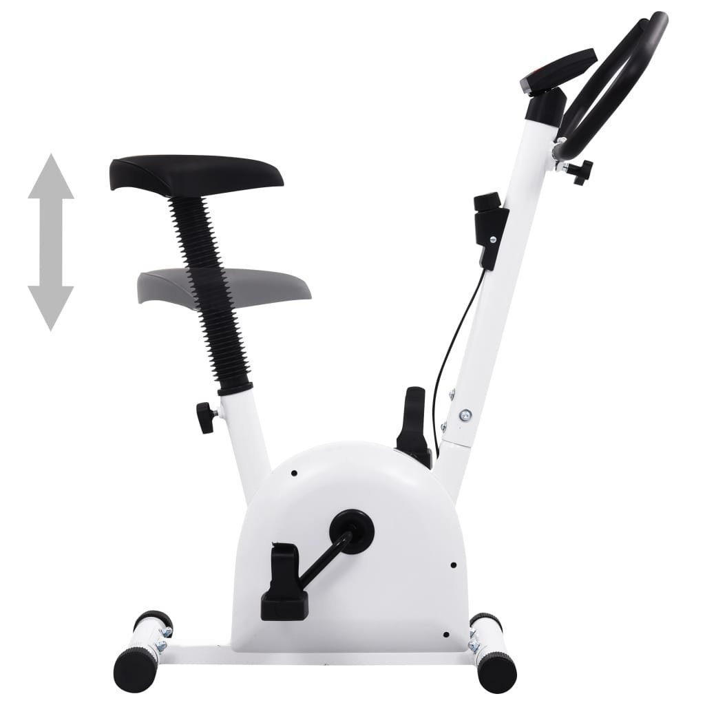 vidaXL Heimtrainer Heimtrainer mit Gurtwiderstand Weiß