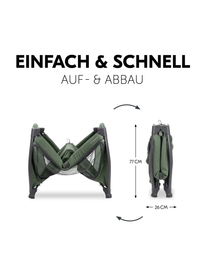 Hauck Reisebett Sparset Play'n Relax Center inkl. Komfort in gruen günstig kaufen onesize