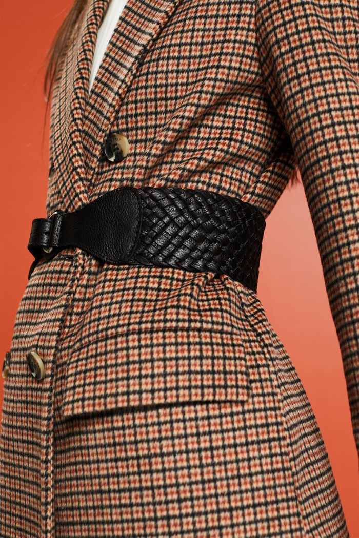 Leder-Taillengürtel im Flechtdesign