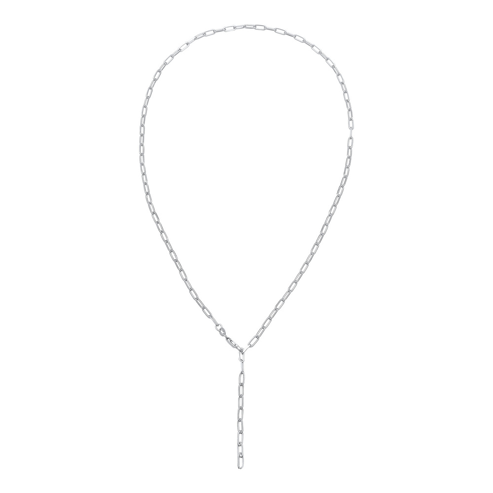 Elli Elli Collier Femmes Chaîne en Y Maillons Ovales Grossier Intemporel en argent ste collier