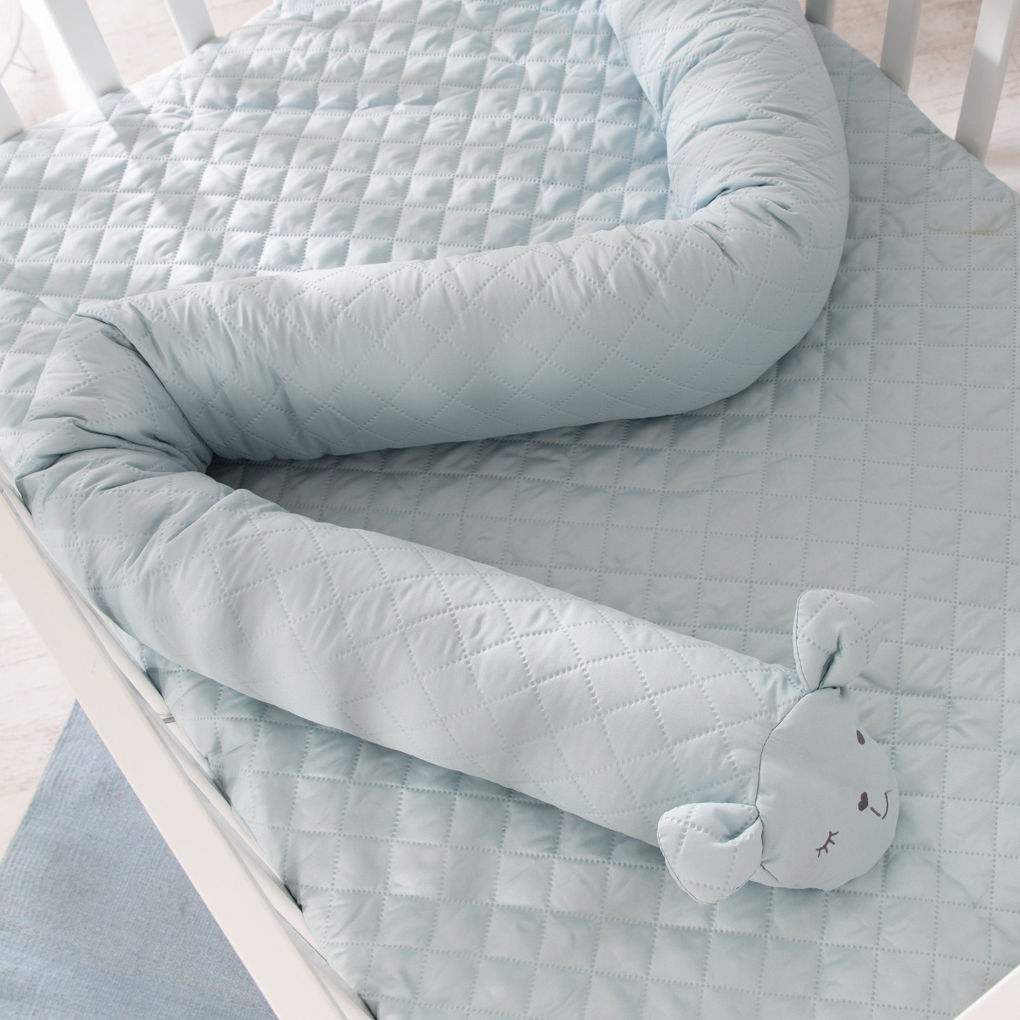 roba® Laufgitter roba Style grau 4-eckig, inkl. Bettschlange