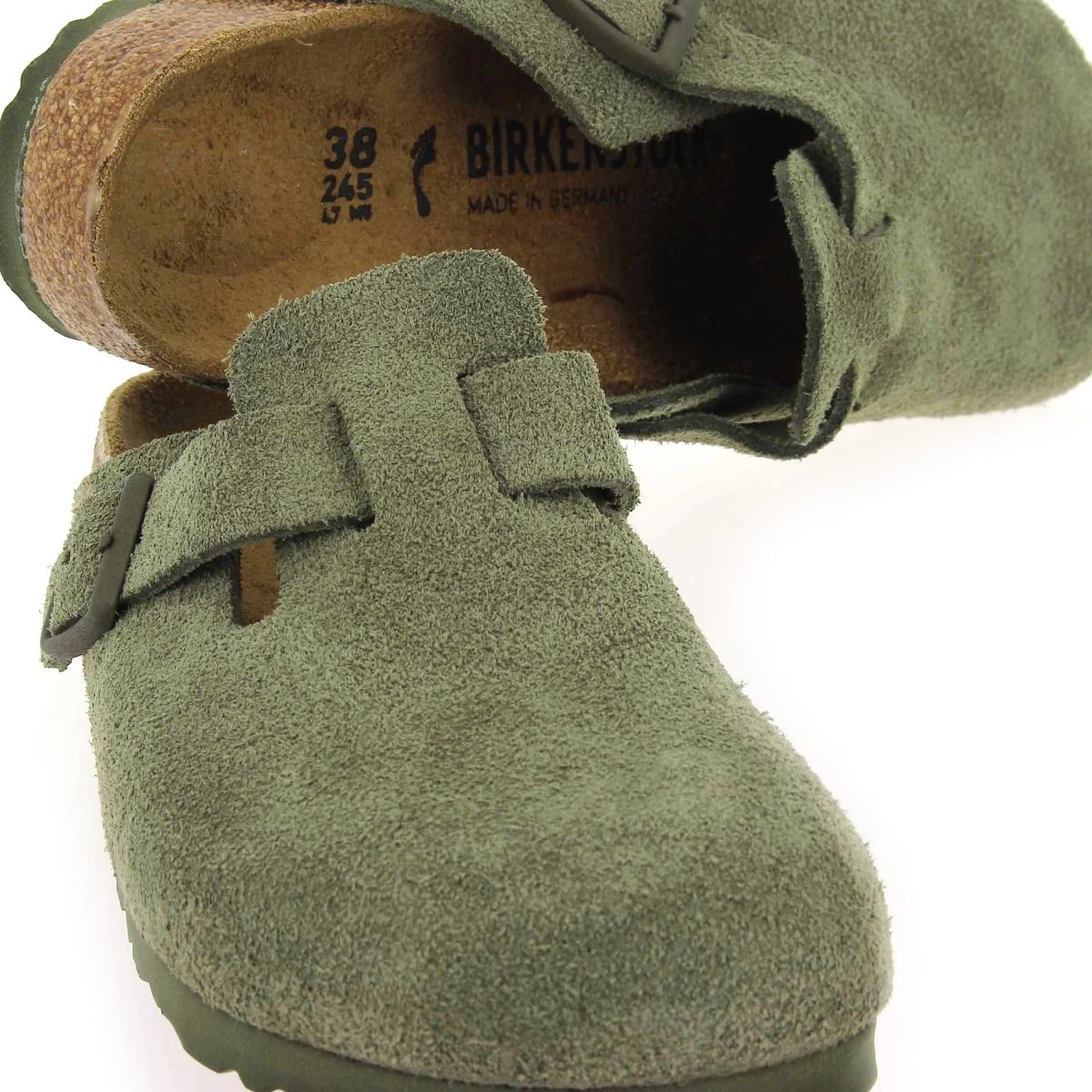 Birkenstock  BOSTON SUEDE - Kaki