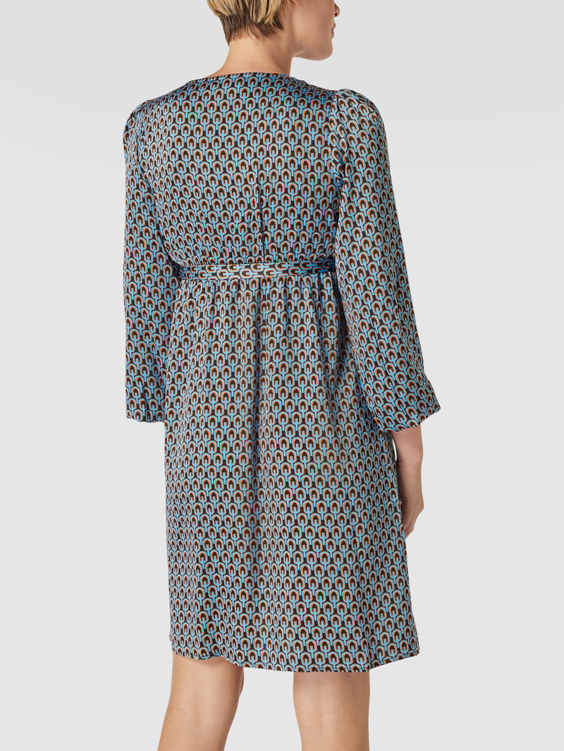 Umstands-Kleid in Wickel-Optik Modell 'Tess' in bleu