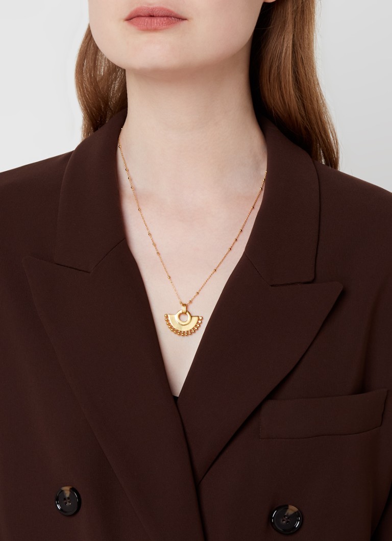 Missoma Zenyu Fan necklace gold plated