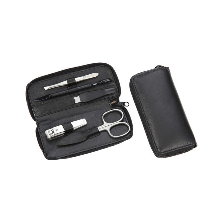 Manicure-Etui, Nappa-Schafleder, rostfrei