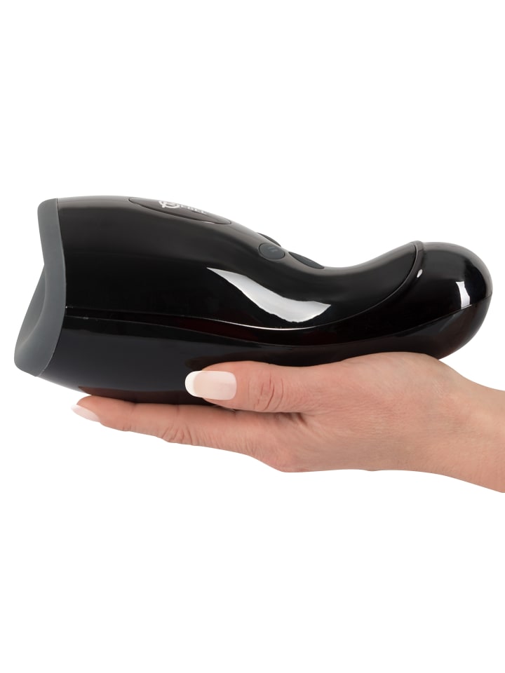 Rebel Masturbator mit Vibration und Heizfunktion Rebel Masturbator in schwarz günstig kaufen 20 cm