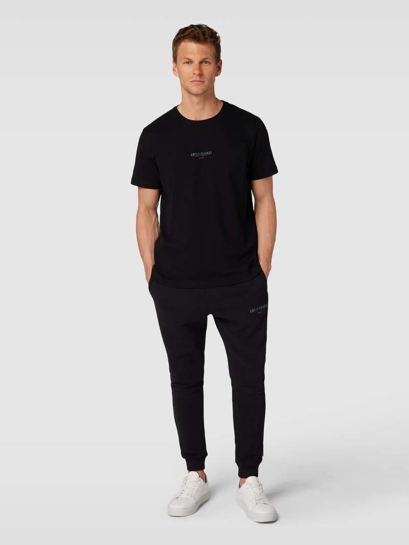 Sweatpants mit Label-Details in schwarz