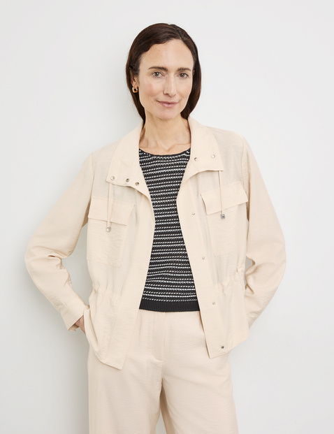 Leichte Blazerjacke mit Tunnelband