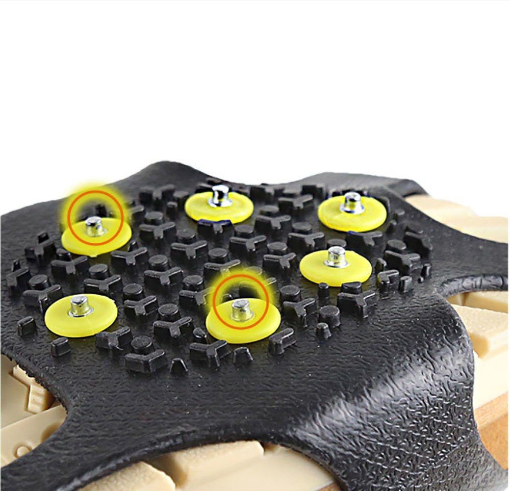 Aphollod Steigeisen Anti Rutsch Schuhspikes Ersatzspikes Ice Grips Schuhkrallen, Steigeisen als Gleitschutz bei Glatteis - inkl. 10 Ersatz-Schneespikes