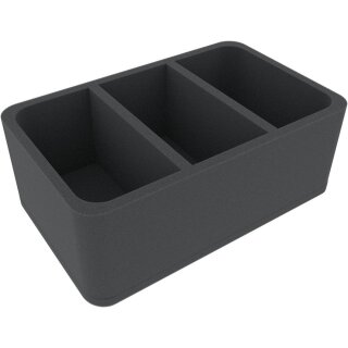 Feldherr 100 mm Half-Size Schaumstoff mit 3 Fächern